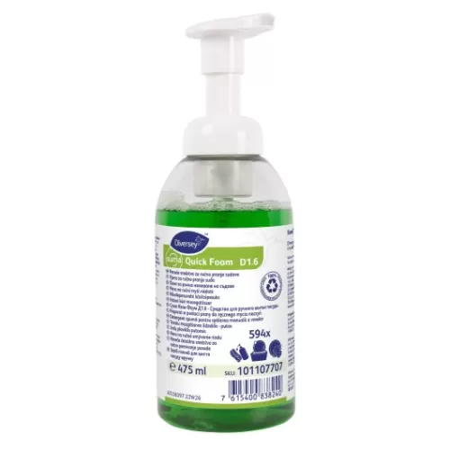 Средство Diversey Professional Suma Quick Foam D1.6 для ручного мытья посуды (упак 6 х 475 мл)