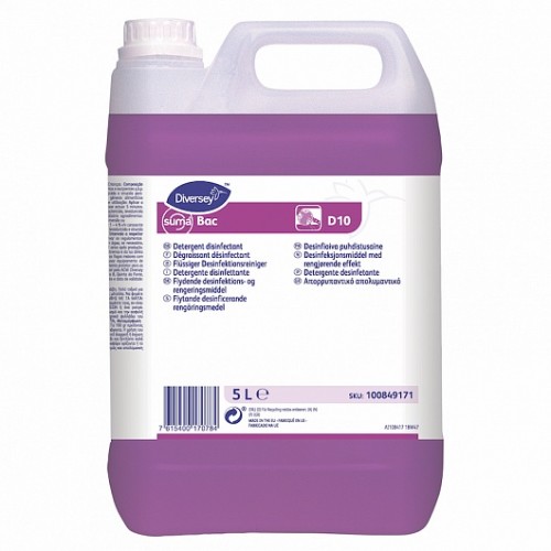 Средство Diversey Professional Suma Bac D10 дезинфицирующее 2 х 5 л