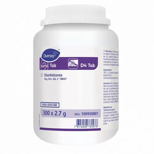 Средство Diversey Professional Suma Tab D4 tab дезинфицирующее 4 х 300 шт.