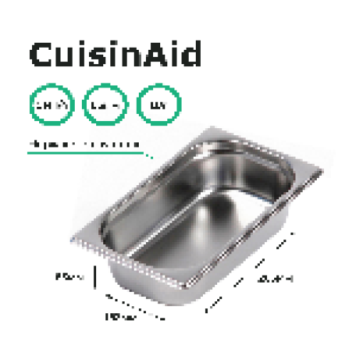 Гастроемкость 1/4 h=65 нерж. 265х162х65 CuisinAid CD-814-2