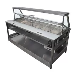 САЛАТ-БАР 2200Х950Х1480 6 GN1/1 C ПНЕВМОКРЫШКОЙ