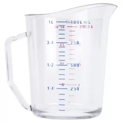 КУВШИН CAMBRO МЕРНЫЙ ПОЛИКАРБОНАТ 1 Л