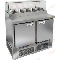 Стол для пиццы HICOLD PZE1-11/GN стекло
