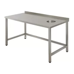 СТОЛ Д/СБОРА ОТХОДОВ С БОРТОМ СЕРИЯ "БИЗНЕС" отверстие по центру