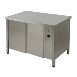 СТОЛ ТЕПЛОВОЙ 1200Х600Х850 БЕЗ БОРТА С ДВЕРЬМИ-КУПЕ S