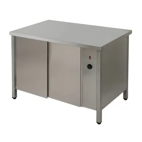 СТОЛ ТЕПЛОВОЙ 1200Х700Х850 БЕЗ БОРТА С ДВЕРЬМИ-КУПЕ S