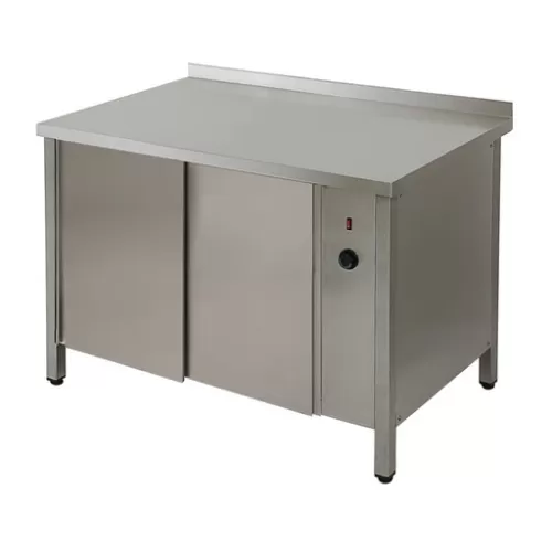 СТОЛ ТЕПЛОВОЙ 1800Х600Х850 С БОРТОМ С ДВЕРЬМИ-КУПЕ S