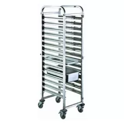 Тележка-шпилька CuisinAid для гастроемкостей 1/1, 15 уровней. 380x550x1735 CD-RT1115