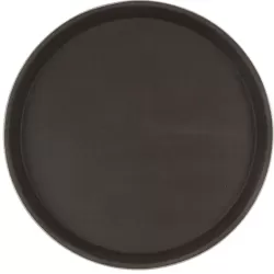 Поднос прорезиненный CuisinAid 400х25 мм круглый коричневый CD-RT16BR