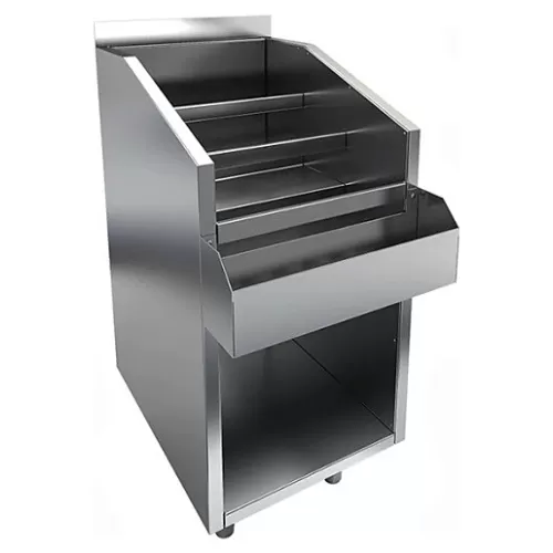 Модуль барный Restoinox 600х700х850 для хранения бутылок (лестница) с карманом
