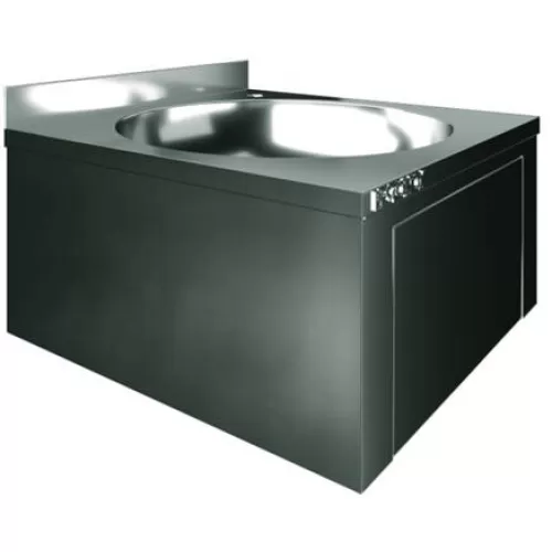 Рукомойник настенный Restoinox 400х400х200 подключение к холодной и горячей воде
