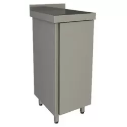 Рукомойник напольный закрытый Restoinox 400х400х850 с бортом и распашной дверью