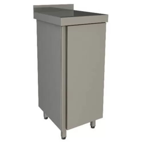 Рукомойник напольный закрытый Restoinox 400х400х850 с бортом и распашной дверью