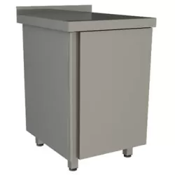 Рукомойник напольный закрытый Restoinox 500х600х850 с бортом и распашной дверью