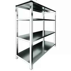Стеллаж производственный Restoinox 1200х700х1800 каркас - нерж. профиль 40х40