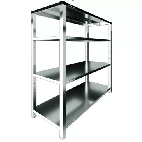 Стеллаж производственный Restoinox 1300х700х1800 каркас - нерж. профиль 40х40