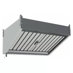 Зонт вытяжной пристенный  (без козырька) Restoinox 2300х1200х400