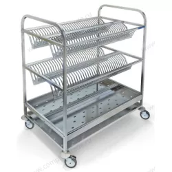 Тележка для сушки посуды Restoinox 950х600х1070 на 140 тарелок/100 стаканов