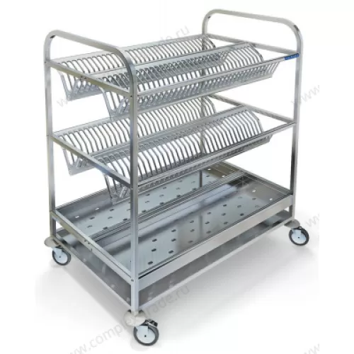 Тележка для сушки посуды Restoinox 950х600х1070 на 210 тарелок