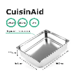 Гастроемкость 2/1 h=200 нерж. 650х530х200 CuisinAid CD-821-8