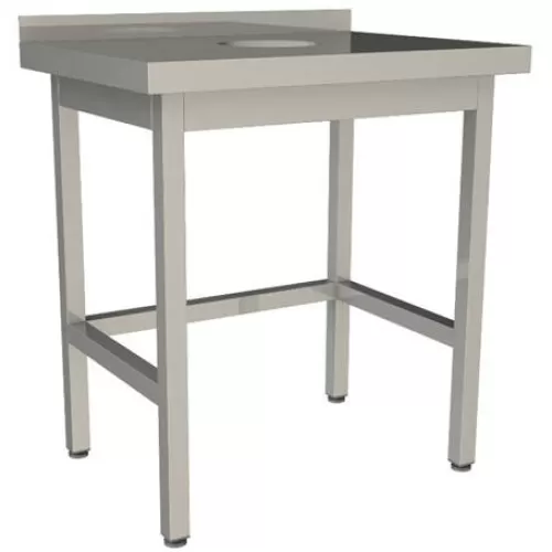 Стол для сбора пищевых отходов Restoinox 1100х600х850 нержавеющий профиль 40х40, обвязка, борт