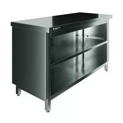 Стол производственный закрытый Restoinox 1000х600х850 нерж. cталь AISI 430, полка, без дверей