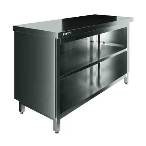 Стол производственный закрытый Restoinox 1000х600х850 нерж. cталь AISI 430, полка, без дверей