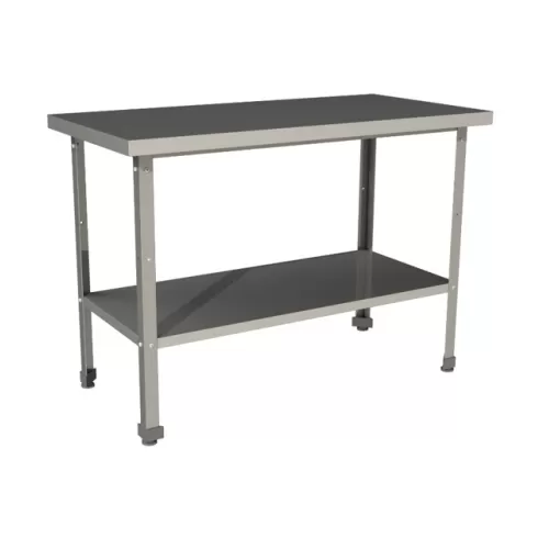 Стол производственный Restoinox 1000х600х850 уголок оцинк. сталь, полка сплошная оцинк. сталь