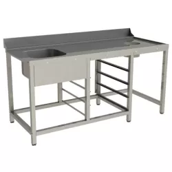 Стол входной для посудомоечной машины Restoinox 1700х740х850