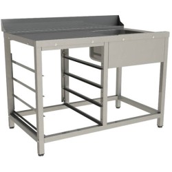 Стол входной для посудомоечной машины Restoinox 1200х740х850