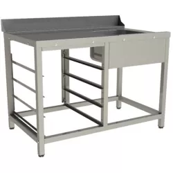 Стол входной для посудомоечной машины Restoinox 1200х740х850
