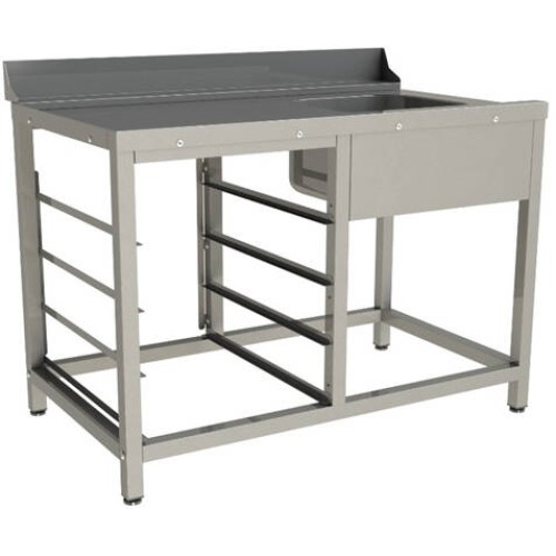 Стол входной для посудомоечной машины Restoinox 1200х740х850