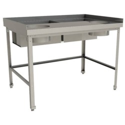 Стол для обработки корнеплодов и овощей Restoinox СДК 1200х800х850 каркас - профиль нержавеющий 40х40
